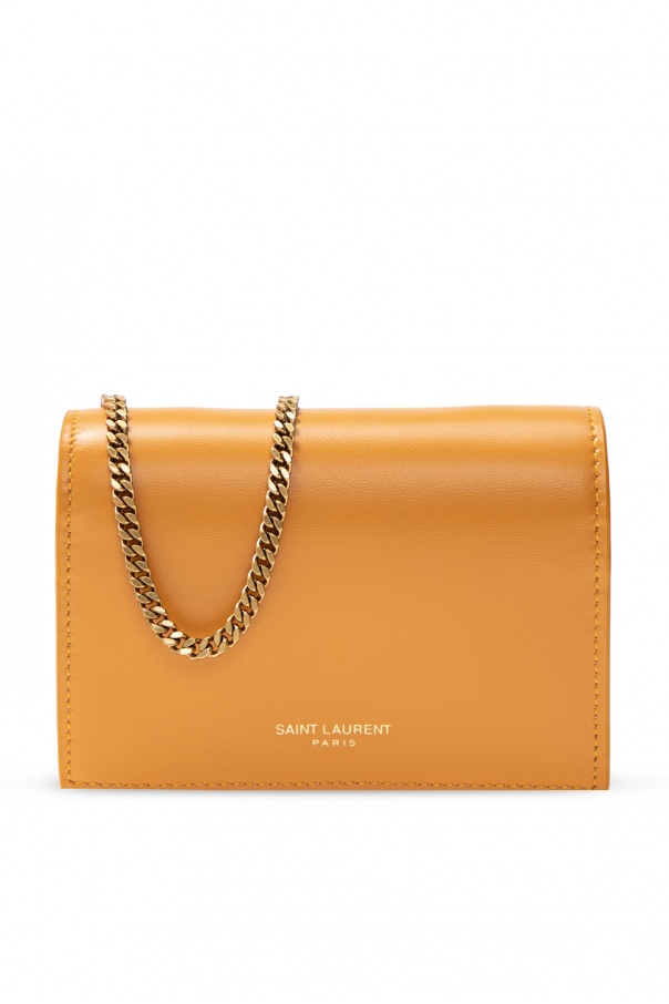 Ysl card discount holder with chain